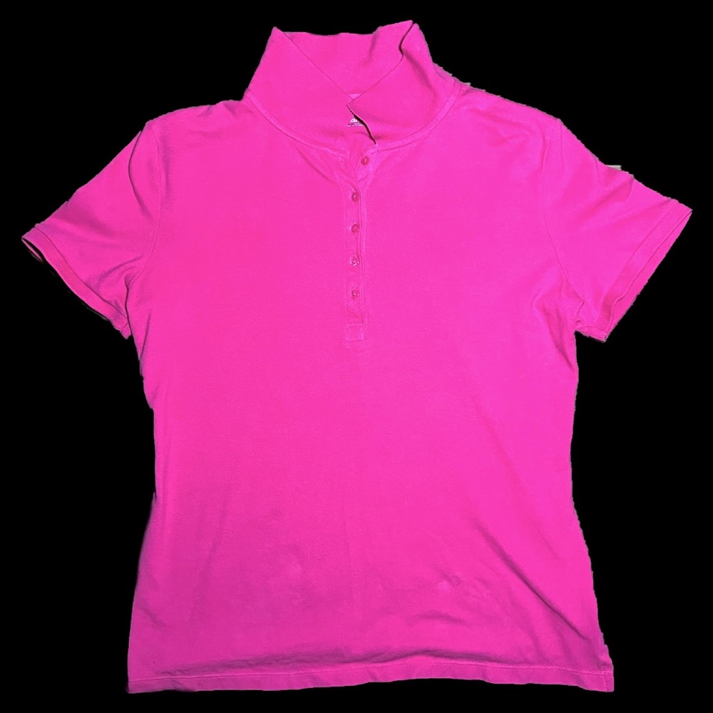🦩HOT PINK POLO TYPE DRESS SHIRT💗